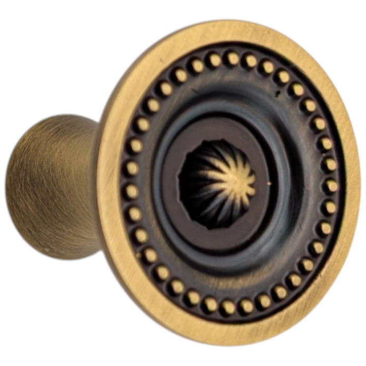 ##Antique Hardware## 1 1/2 inch Beaded Imperial Cabinet Knob (Several Finishes Available)