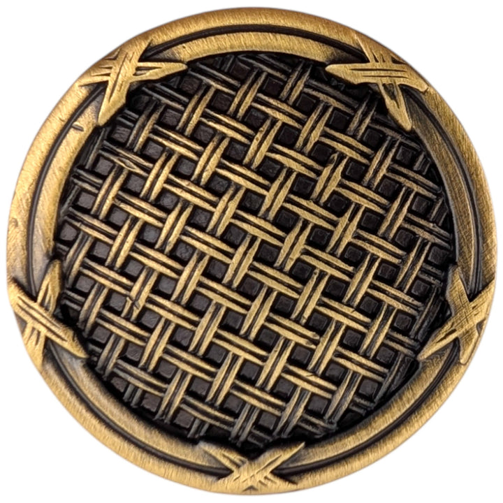 ##Antique Hardware## 1 1/4 inch Ribbon & Reed Trellis Cabinet Knob (Several Finishes Available)