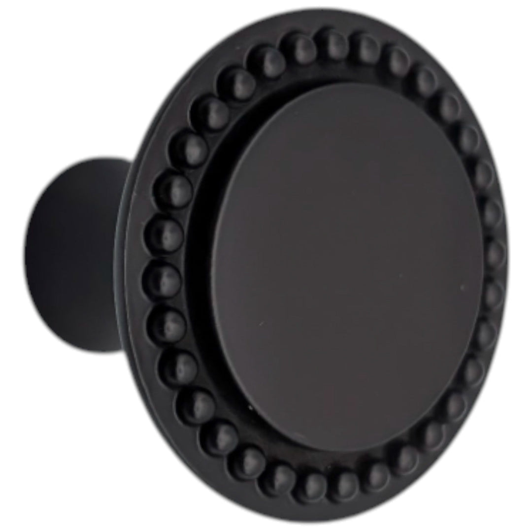 ##Antique Hardware## 1 1/2 inch Beaded Signature Cabinet Knob (Several Finishes Available)