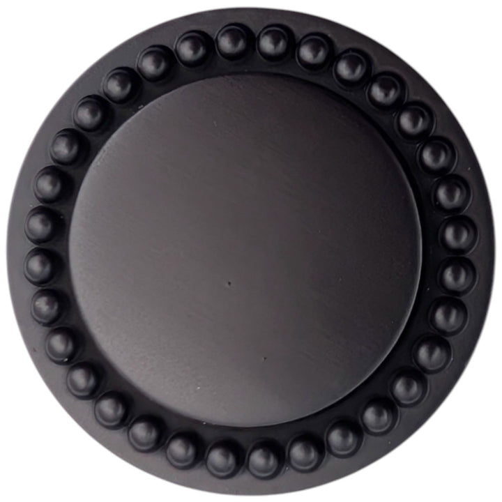 ##Antique Hardware## 1 1/2 inch Beaded Signature Cabinet Knob (Several Finishes Available)