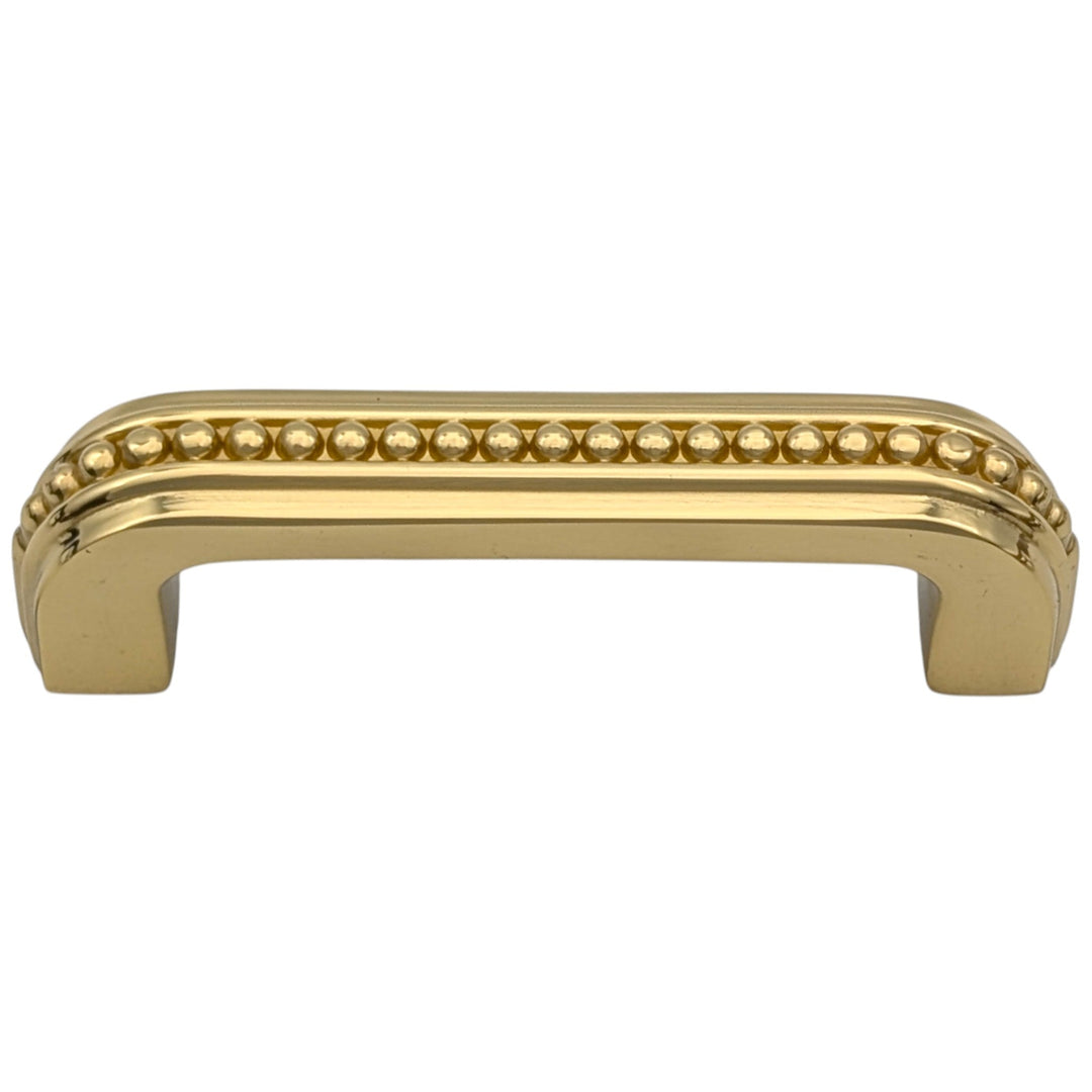 ##Antique Hardware## 3 1/2 inch Overall (3 inch C-C) Beaded Signature Cabinet Pull (Several Finishes Available)