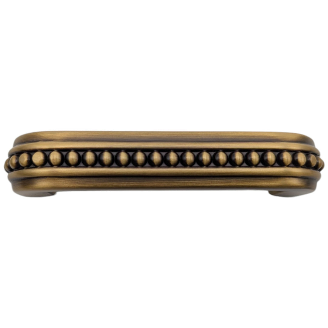 ##Antique Hardware## 3 1/2 inch Overall (3 inch C-C) Beaded Signature Cabinet Pull (Several Finishes Available)
