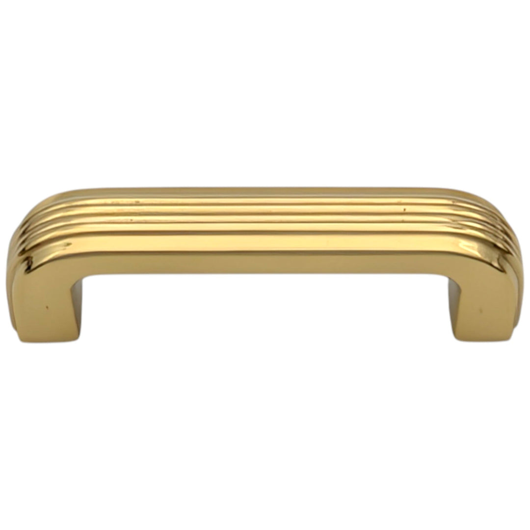 ##Antique Hardware## 3 1/2 inch Overall (3 inch C-C) Moderne Deco Cabinet Pull (Several Finishes Available)