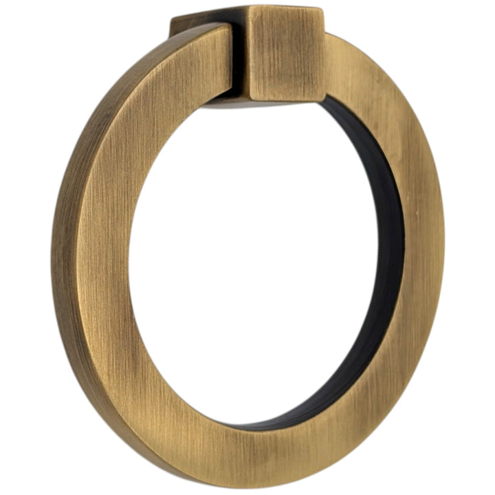 3 Inch Mission Style Solid Brass Drawer Ring Pull (Several Finishes Available)