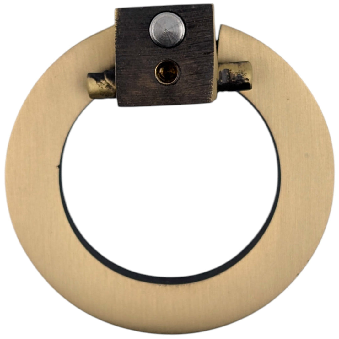 ##Antique Hardware## 2 Inch Mission Style Solid Brass Drawer Ring Pull Hand Wrought