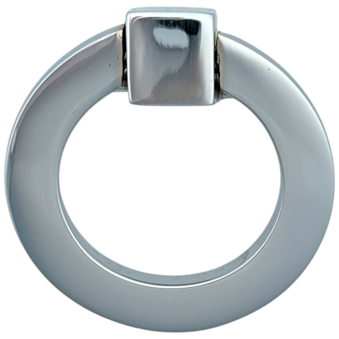 ##Antique Hardware## 2 Inch Mission Style Solid Brass Drawer Ring Pull Hand Wrought