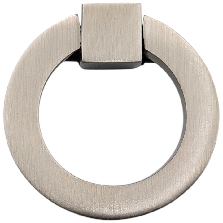 ##Antique Hardware## 2 Inch Mission Style Solid Brass Drawer Ring Pull Hand Wrought