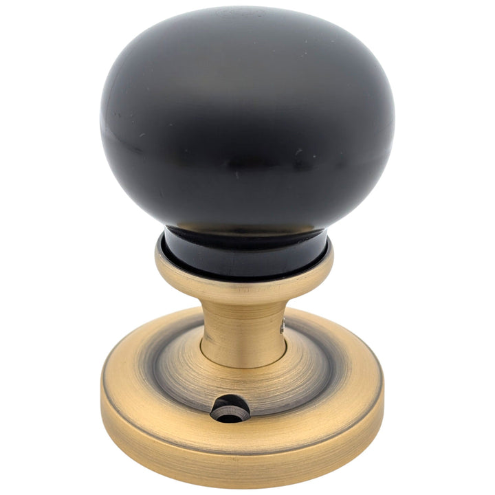 Magnifique™ Classic Door Set with Ebony Wood Knobs (Several Finishes Available)