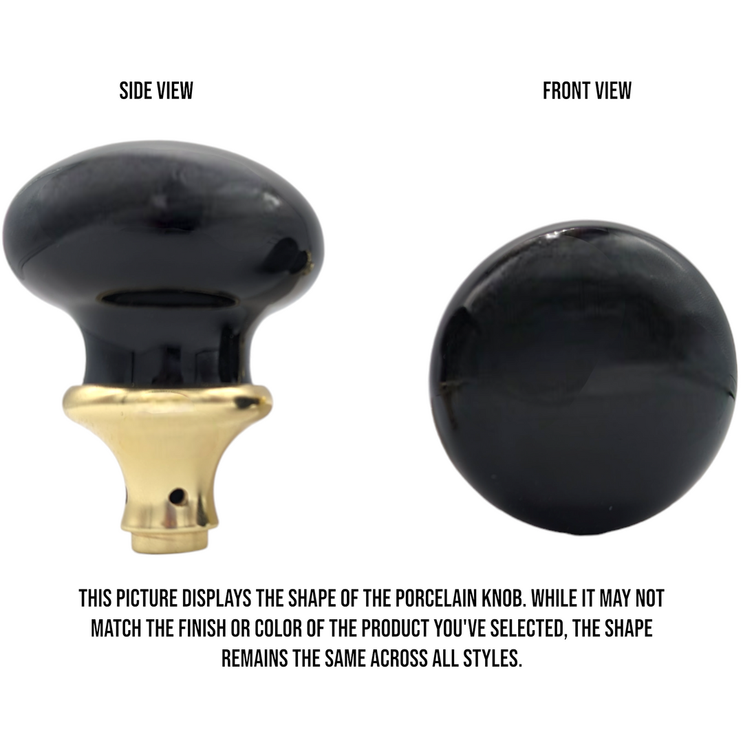 ##Antique Hardware## Black Porcelain Spare Knob Set (Several Finishes Available)