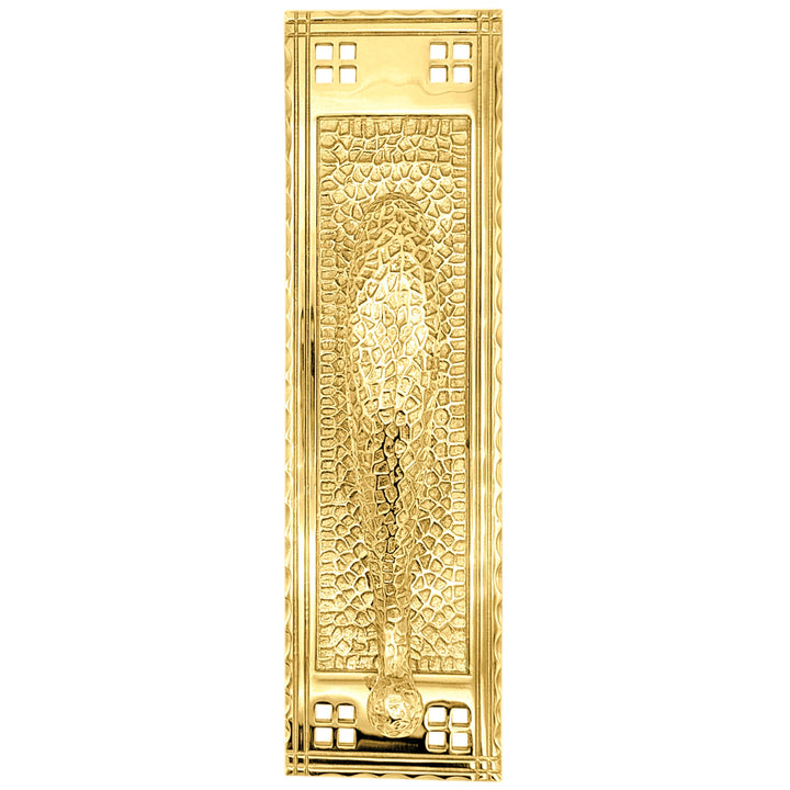 12 Inch Arts & Crafts Style Door Pull & Plate (Several Finishes Available)
