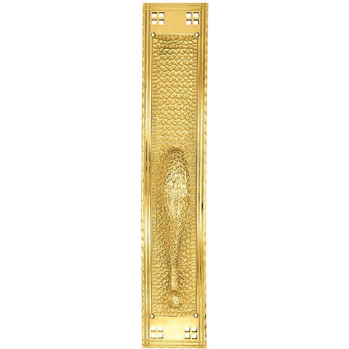 18 Inch Arts & Crafts Style Door Pull & Plate (Several Finishes Available)
