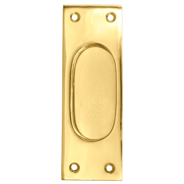 5 Inch Solid Brass Traditional Style Rectangular Pocket Door (Several Finishes Available)