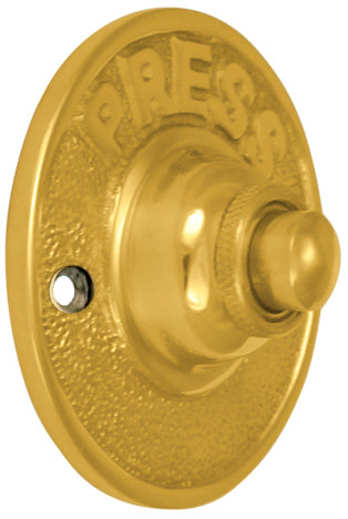2 1/2 Inch Classic American PRESS Doorbell Push Button  (Several Finishes Available)