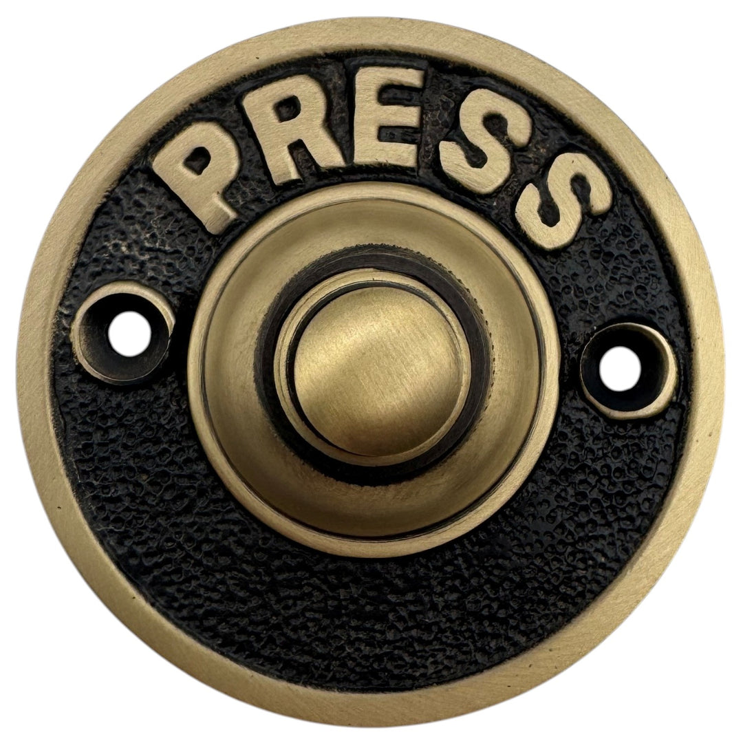 2 1/2 Inch Classic American PRESS Doorbell Push Button  (Several Finishes Available)