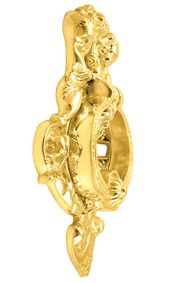 10 Inch French Empire Brass Cherubs Door Knocker (Several Finishes Available)