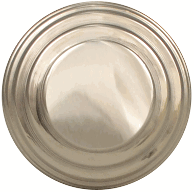 ##Antique Hardware## 1 3/8 Inch Solid Brass Concentric Art Deco Round Cabinet and Furniture Knob