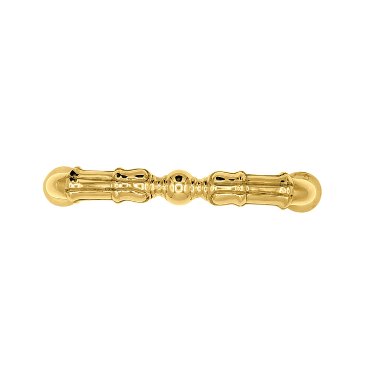 5 Inch Overall (4 1/3 Inch c-c)  Solid Brass Victorian Style Pull