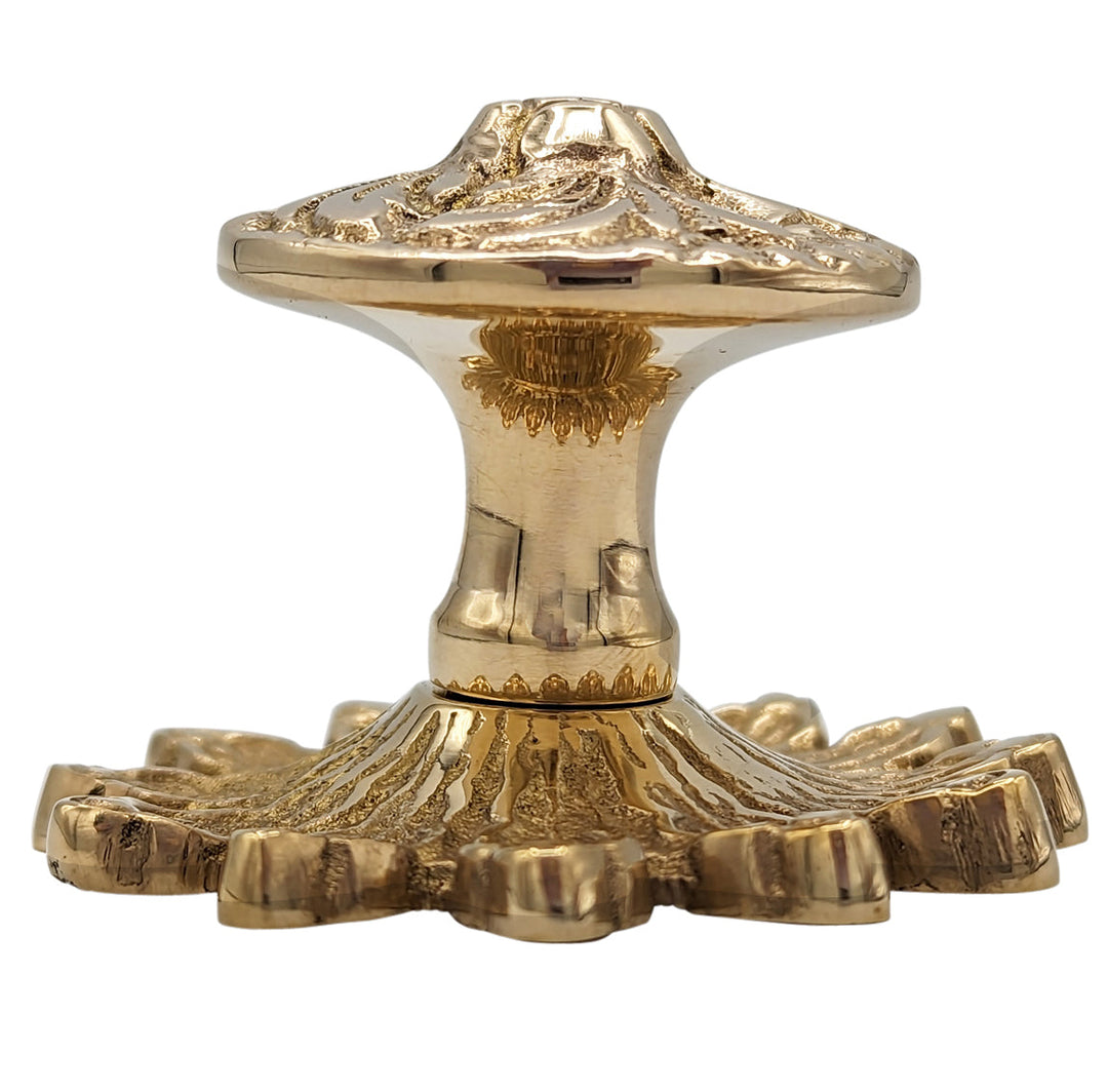 ##Antique Hardware## 2 Inch Rococo Cabinet & Furniture Knob with Backplate (Several Finishes Available)