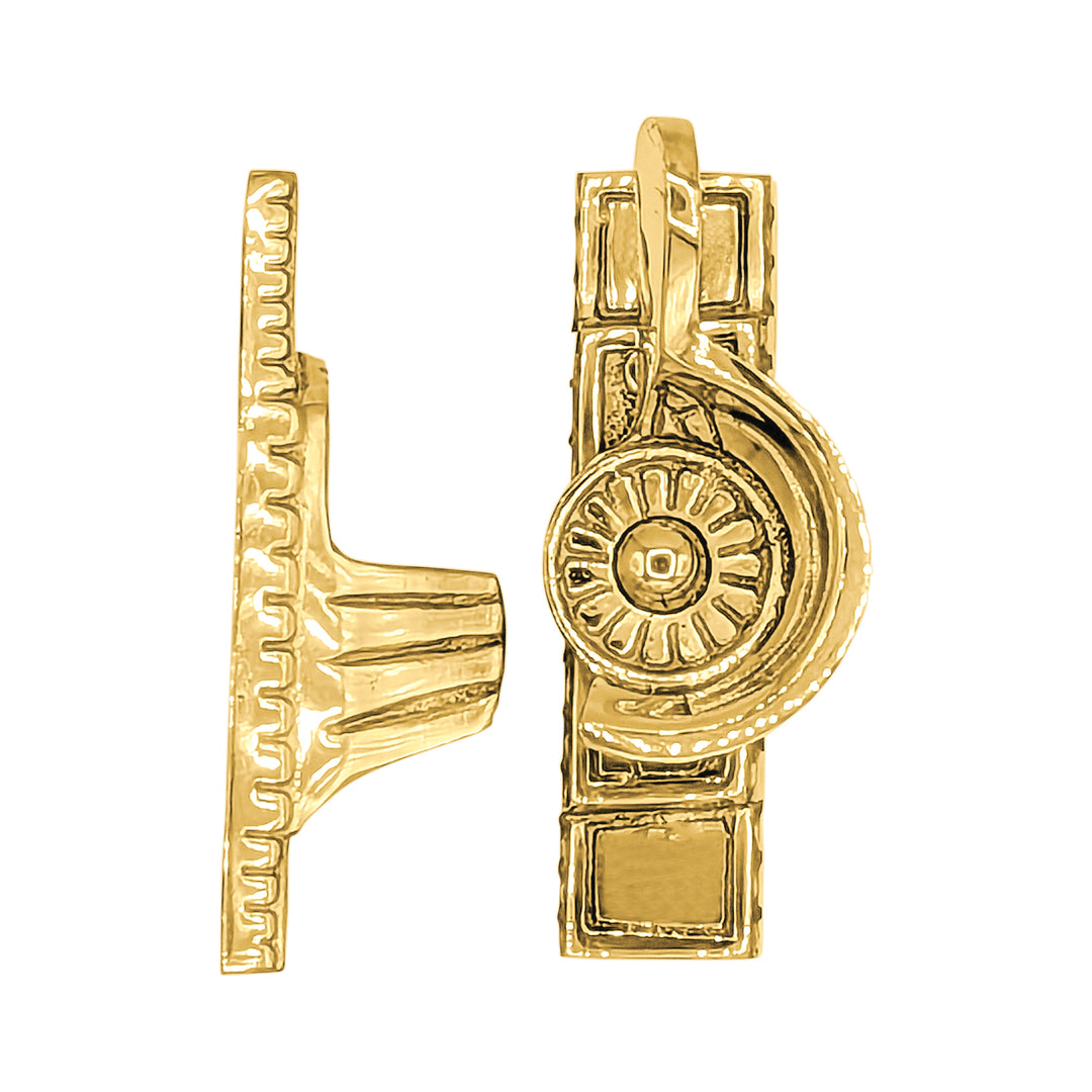 Solid Brass Art Deco Style Window Sash Lock (Several Finishes Available)