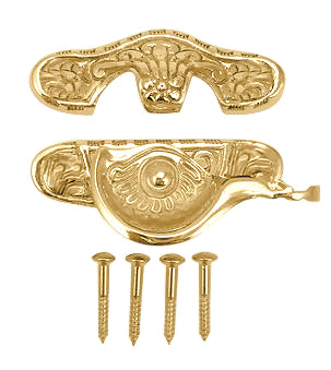 Floral Victorian Solid Brass Sash Window Lock (Several Finishes Available)