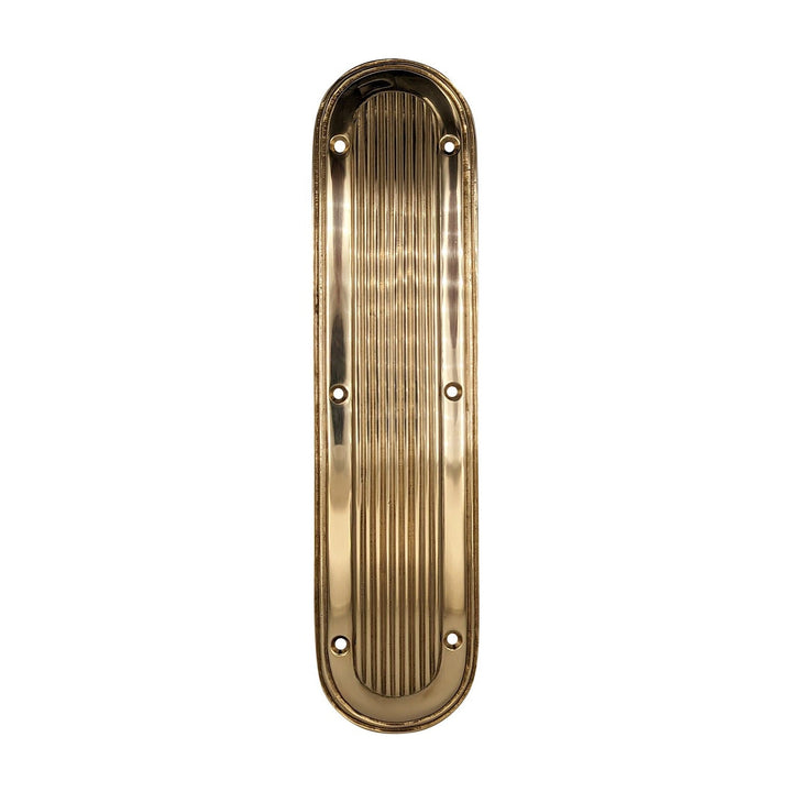 ##Antique Hardware## 10 1/2 Inch Art Deco Style Door Pull and Push Plate (Several Finishes Available)