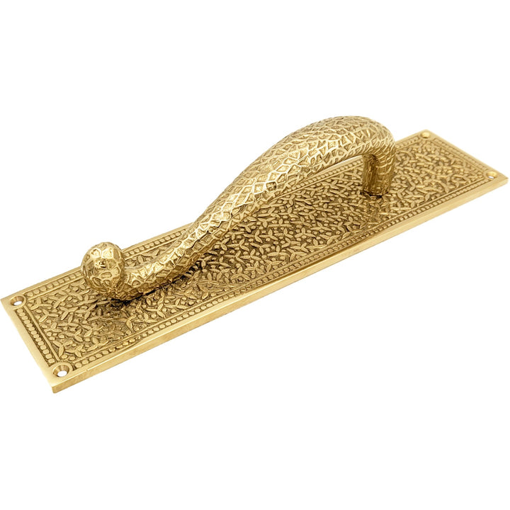 ##Antique Hardware## 12 Inch Solid Brass Rice Pattern Door Pull (Several Finishes Available)