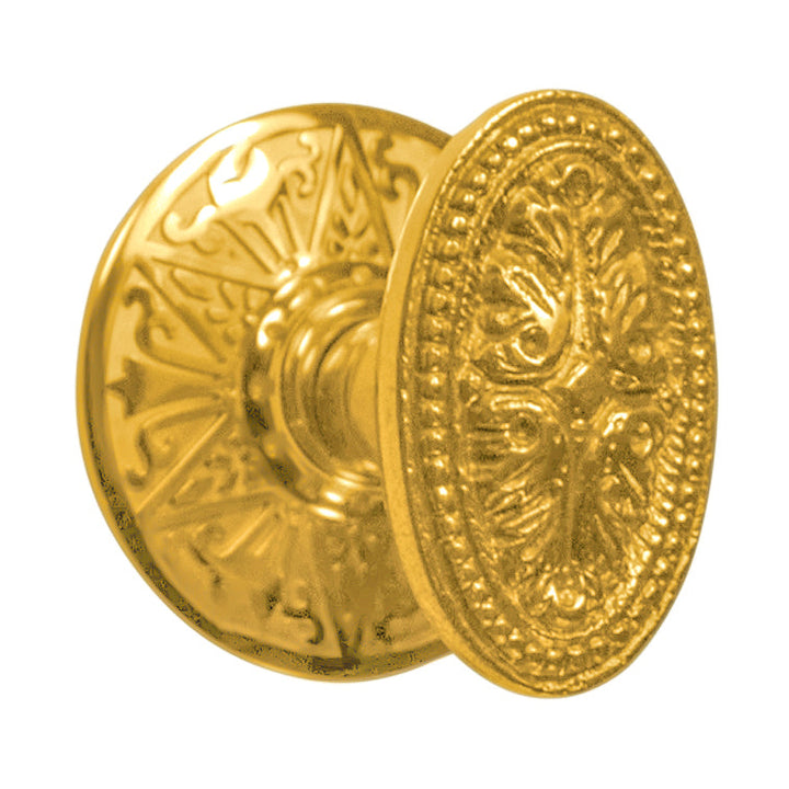 Eastlake Rosette Door Set with Avalon Oval Door Knobs (Several Finishes Available)