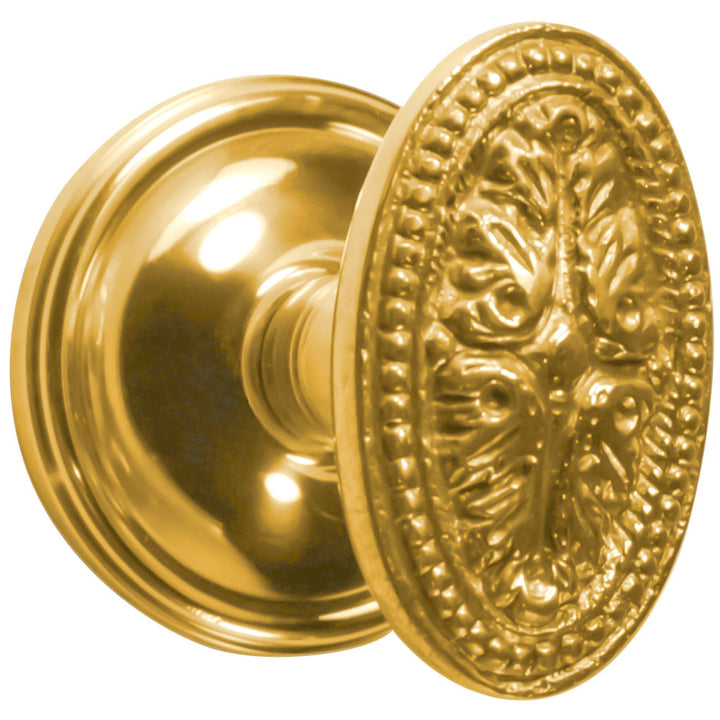 Traditional Rosette Door Set with Avalon Style Door Knobs (Several Finishes Available)