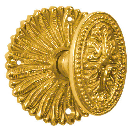 French Provincial Rosette Door Set with Avalon Oval Door Knobs (Several Finishes Available)