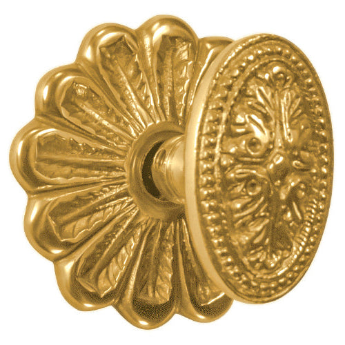 Maltesia Flower Rosette Door Set with Avalon Oval Door Knobs (Several Finishes Available)