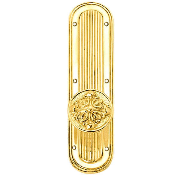 Romanesque Round Door Knob Set (Several Finishes Available)