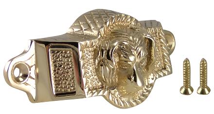 ##Antique Hardware## 4 Inch Overall (3 1/2 Inch c-c) Solid Brass Golden Retriever Rectangular Cup Pull