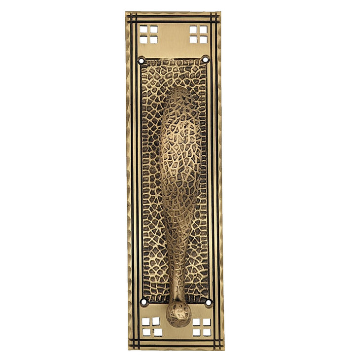 ##Antique Hardware## 12 Inch Arts & Crafts Style Door Pull & Plate (Several Finishes Available)