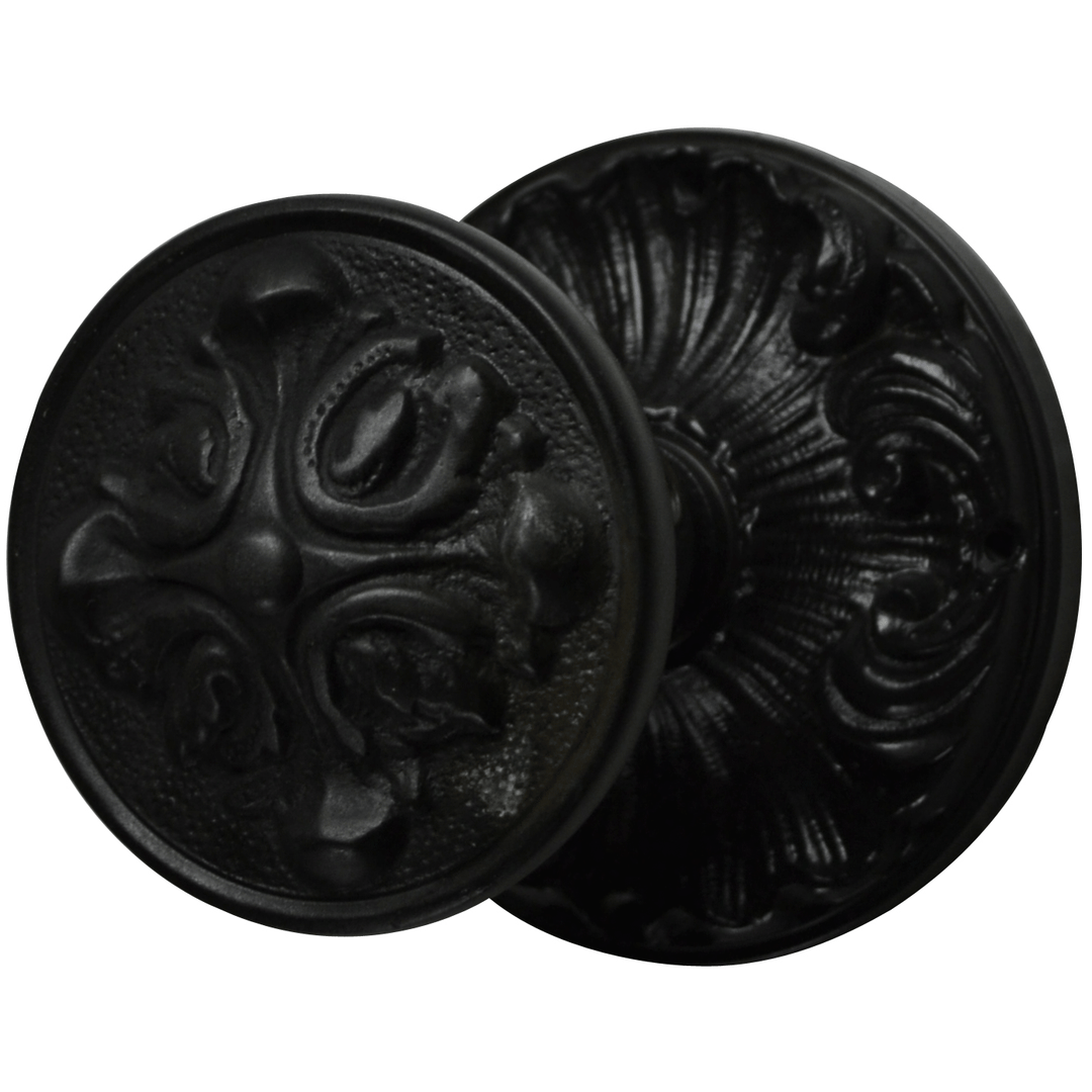 ##Antique Hardware## Romanesque Rosette Door Set with Romanesque Door Knobs (Several Finishes Available)