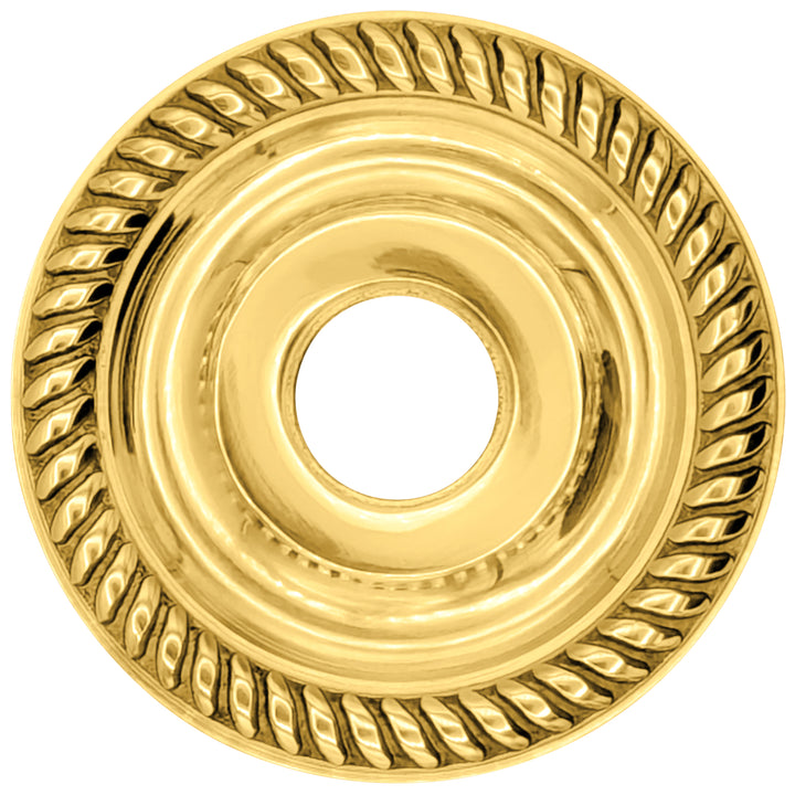 Georgian Rope Style Solid Brass Rosette Plates (Several Finishes Available)