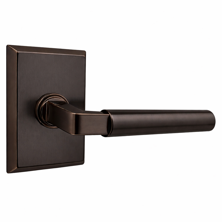 Magnifique® Rectangular Door Set with Modern Smooth Lever (Several Finishes Available)