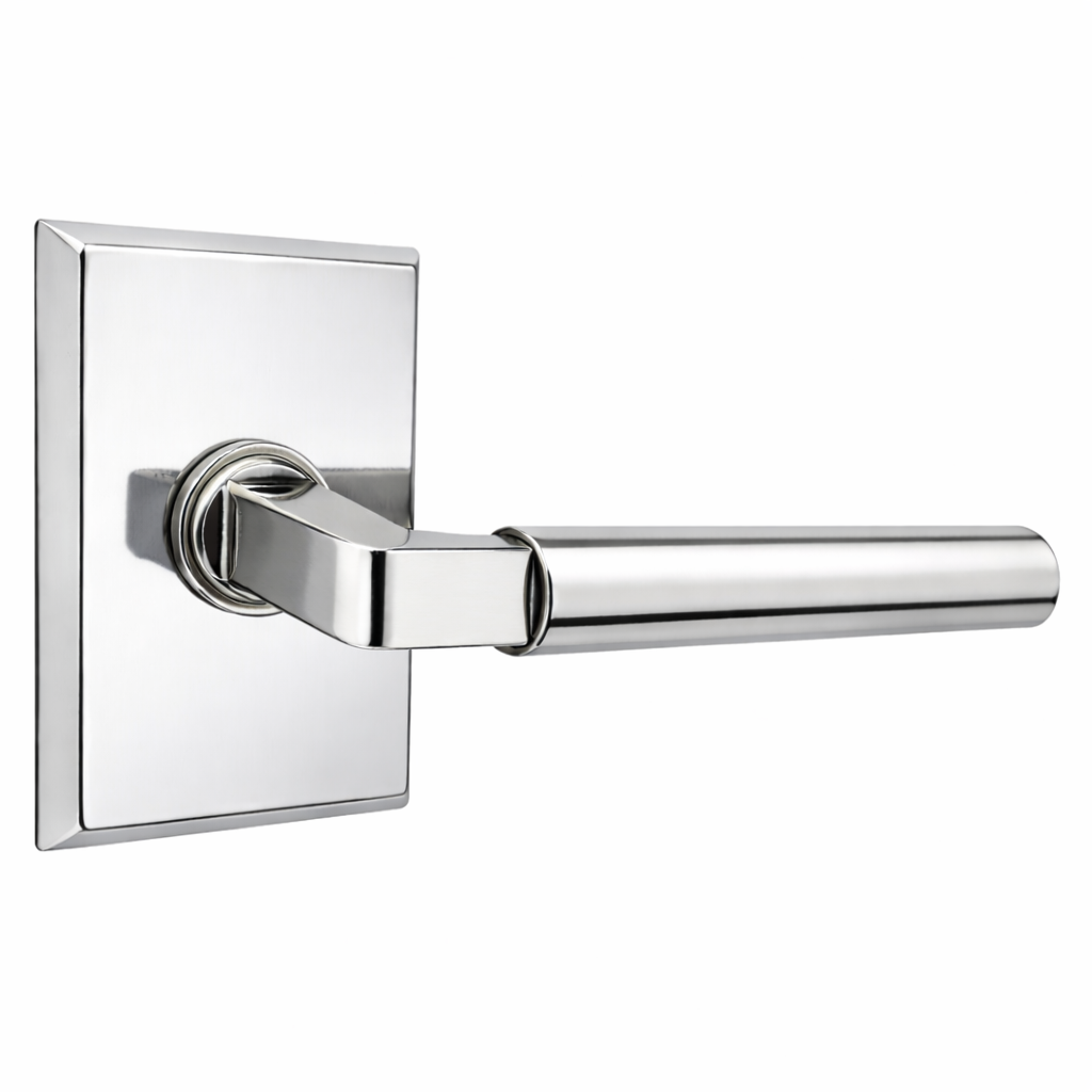 Magnifique® Rectangular Door Set with Modern Smooth Lever (Several Finishes Available)