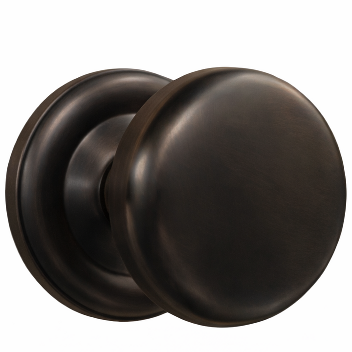 Magnifique® Classic Door Set with Brass Round Knobs (Several Finishes Available)