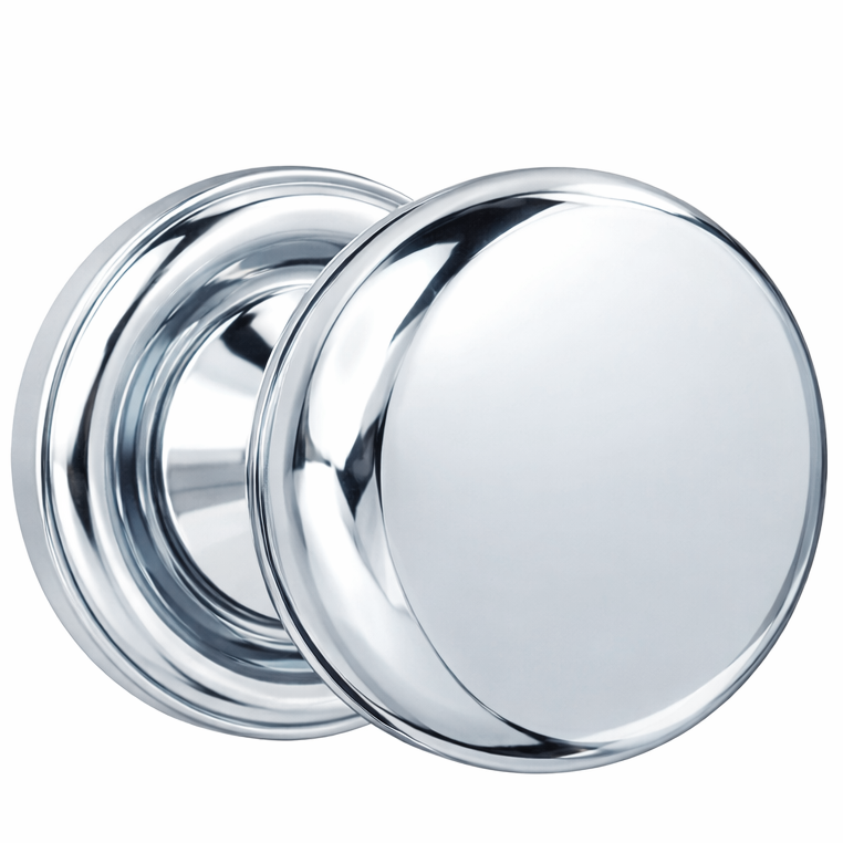Magnifique® Classic Door Set with Brass Round Knobs (Several Finishes Available)