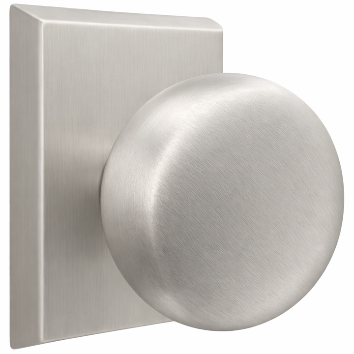 Magnifique® Rectangular Door Set with Brass Round Knobs (Several Finishes Available)