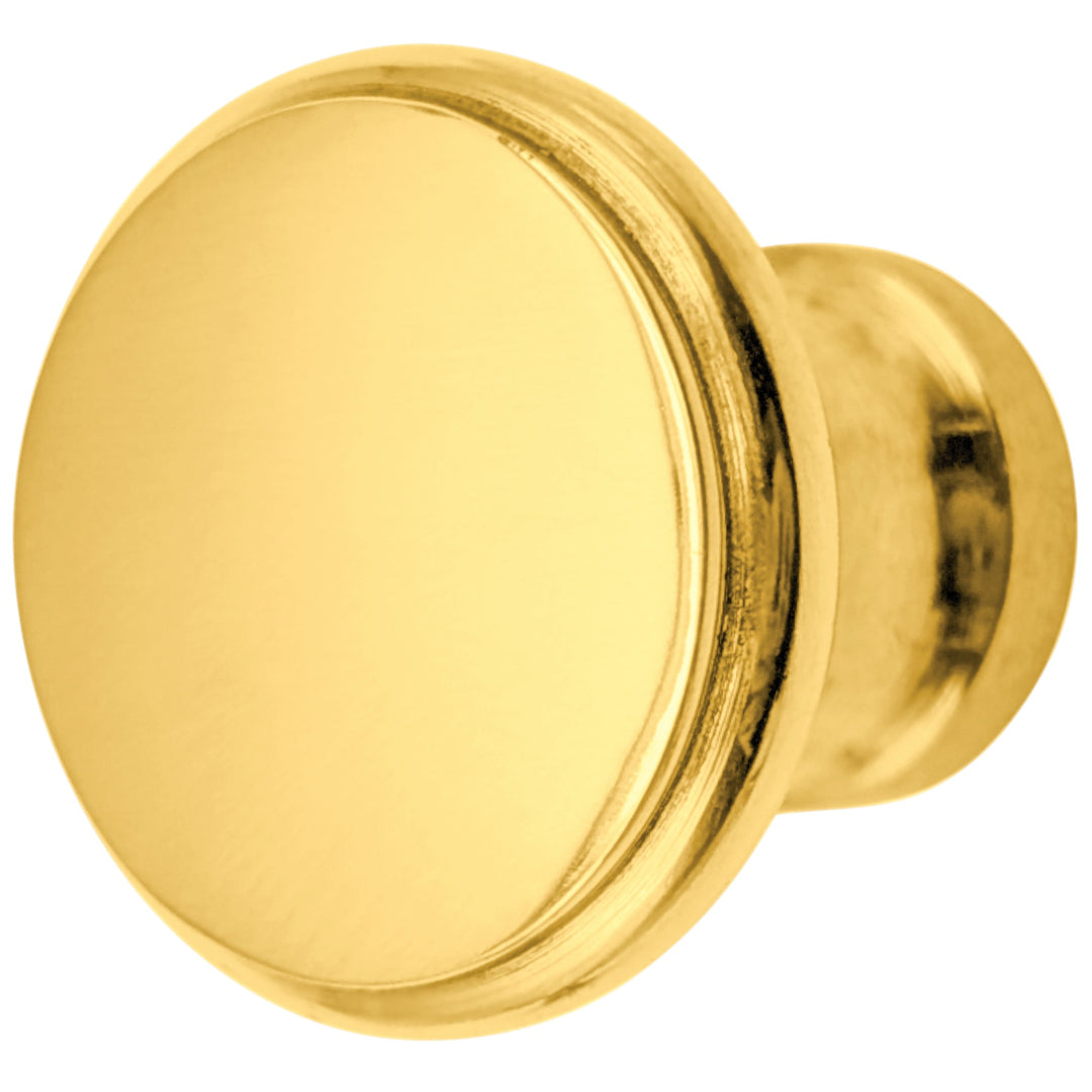 ##Antique Hardware## 1 Inch Brass Flat Top Cabinet & Furniture Knob (Several Finishes Available)