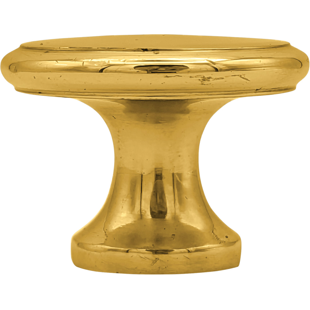 1 1/2 Inch Brass Flat Top Cabinet Knob (Several Finishes Available)