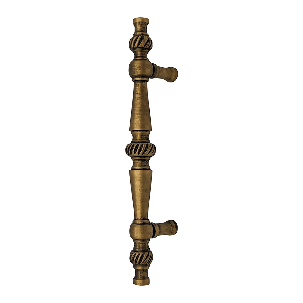 ##Antique Hardware## 6 1/2 Inch Overall (4 Inch c-c) Solid Brass Georgian Pull (Several Finishes Available)