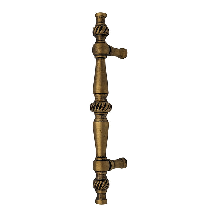 ##Antique Hardware## 6 1/2 Inch Overall (4 Inch c-c) Solid Brass Georgian Pull (Several Finishes Available)