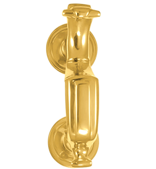Traditional 6 1/2 Inch Brass Doctor's Door Knocker (Several Finishes Available)