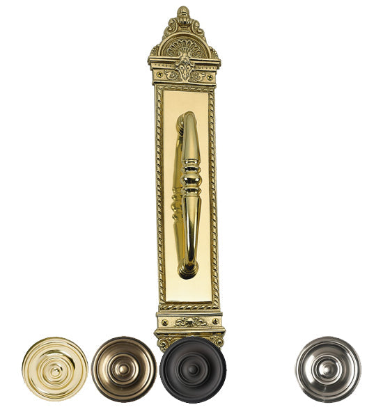 ##Antique Hardware## Solid Brass L'Enfant 16 1/2 Inch Pull Plate (Several Finishes Available)