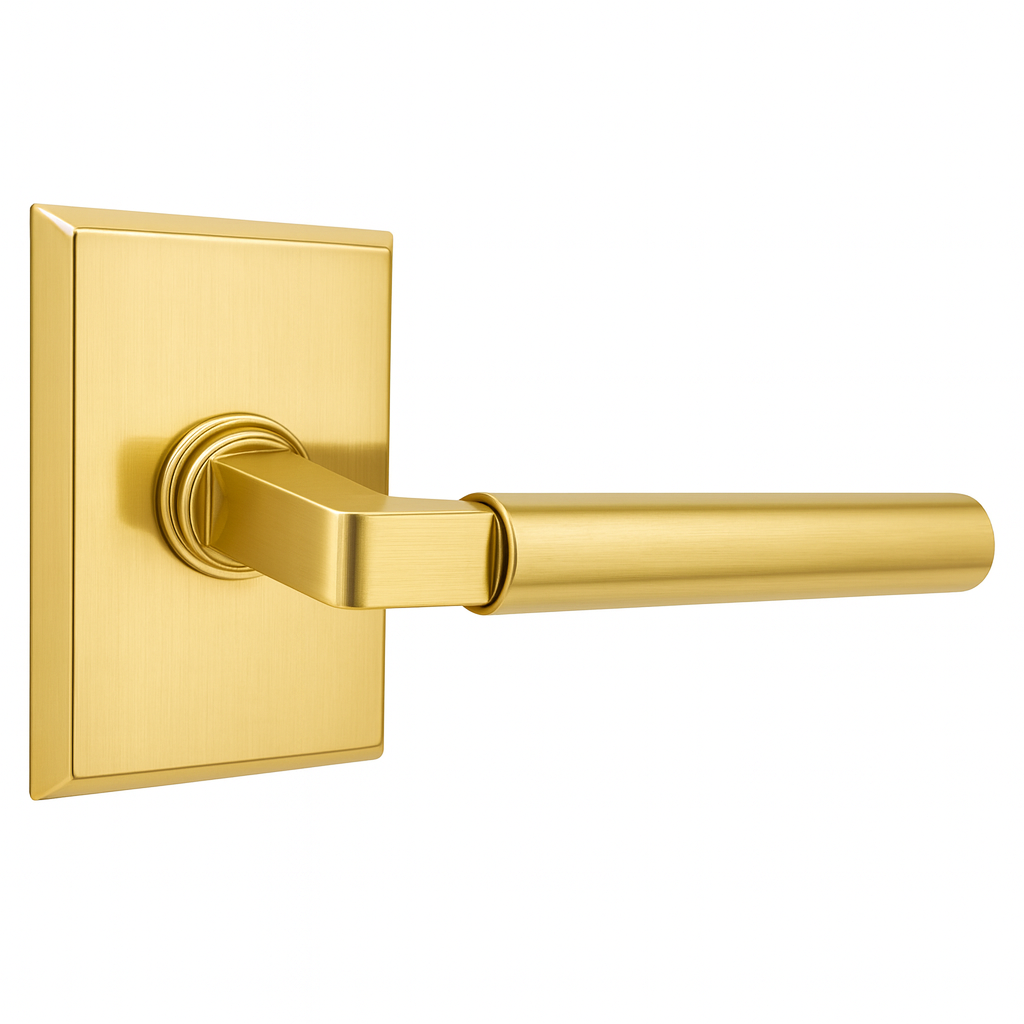 Magnifique® Rectangular Door Set with Modern Smooth Lever (Several Finishes Available)