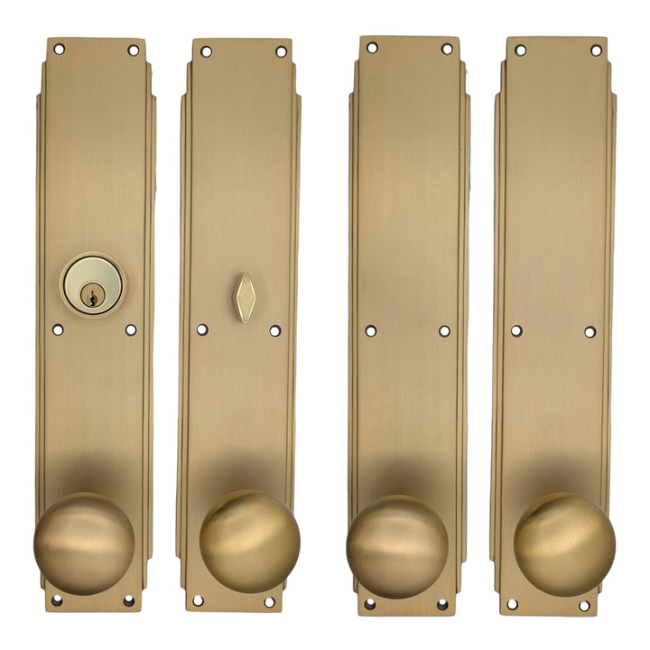 Skyscraper Double Door Entryway Set (Several Knob & Finish Options Available)