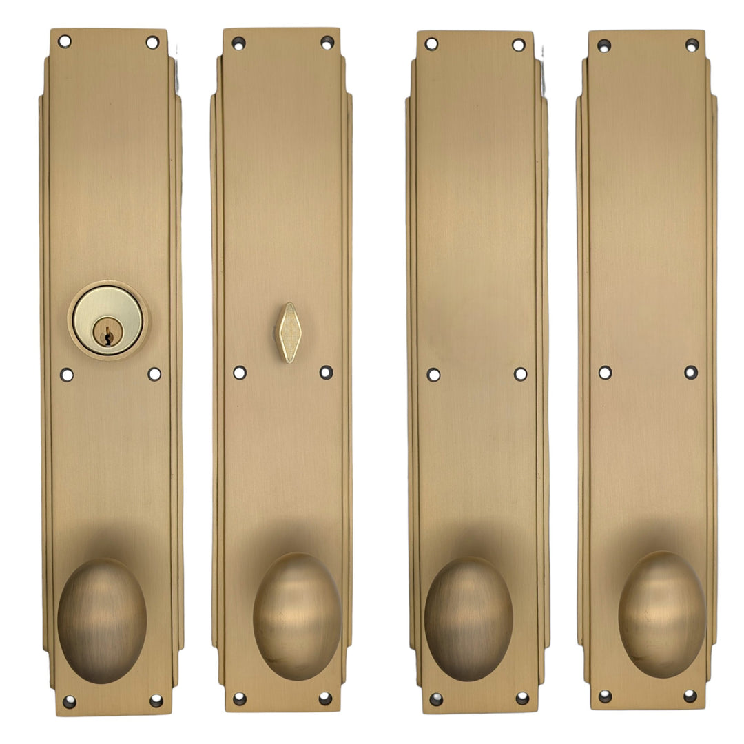 Skyscraper Double Door Entryway Set (Several Knob & Finish Options Available)
