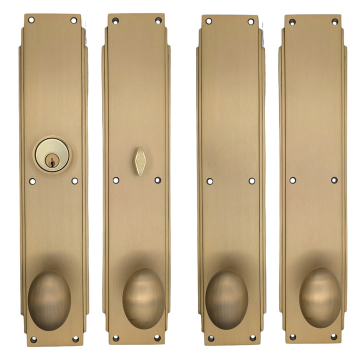 Skyscraper Double Door Entryway Set (Several Knob & Finish Options Available)